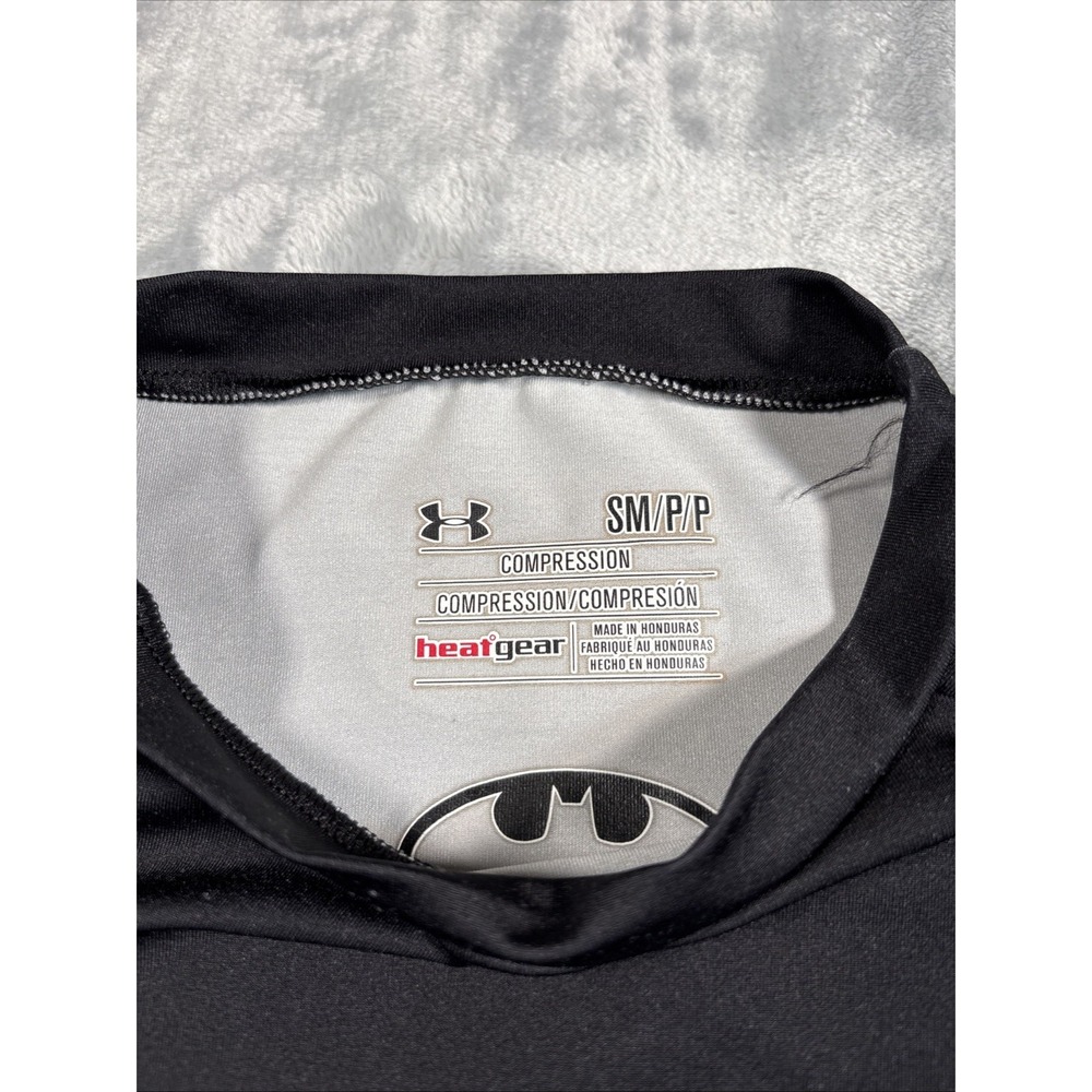 Under Armour Shirt Mens Small Black Batman Alter Ego HeatGear Compression Muscle - Picture 5 of 11